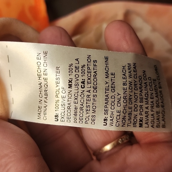 Chico’s New with Tag Embellished Coastal Mix Semi Sheer Tunic Top 3 (XL) Beach - Picture 9 of 9